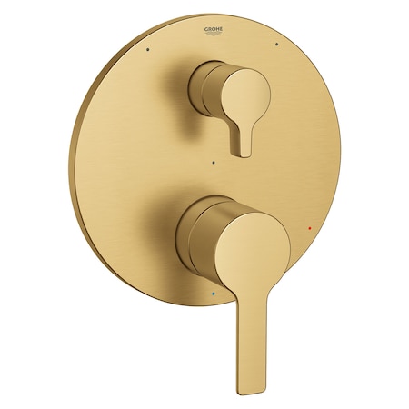 Grohe Lineare Pressure Balance Valve Trim With 3-Way Diverter With Cartridge, Gold 29424GN0